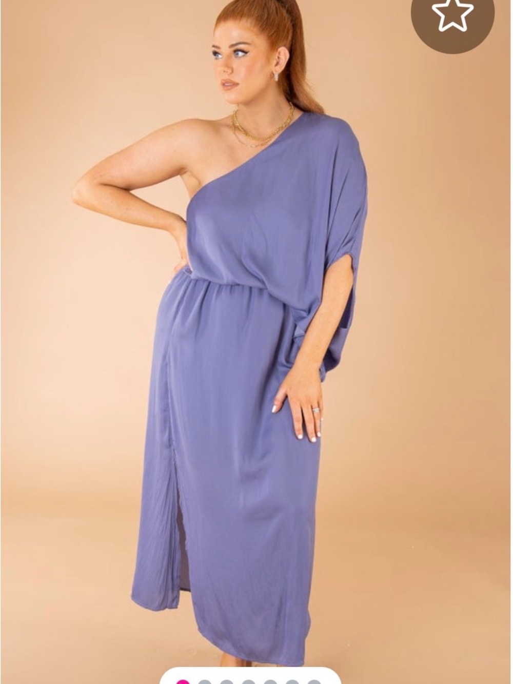 One-Shoulder Women’s Boutique Dress| Resort | Vacation | Rush |NWT | Size M